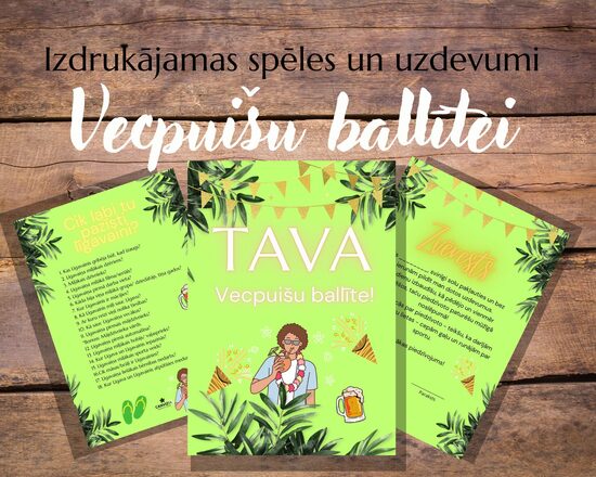 JAUNUMS! Vecpuišu ballītes uzdevumi + zvērests!