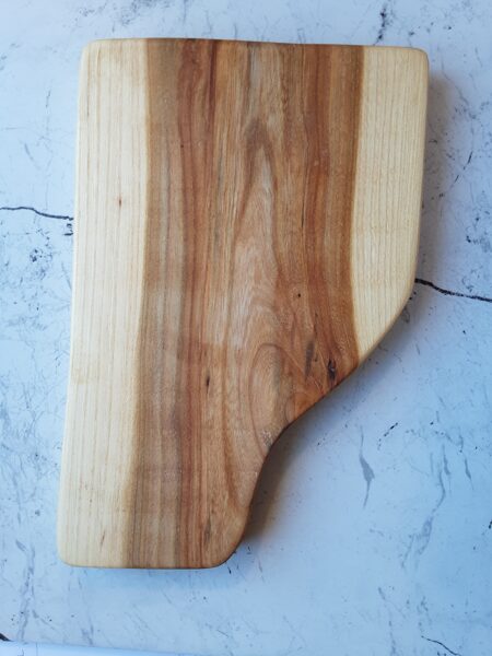 Wooden serving board for kitchen, for pyrography, oak 