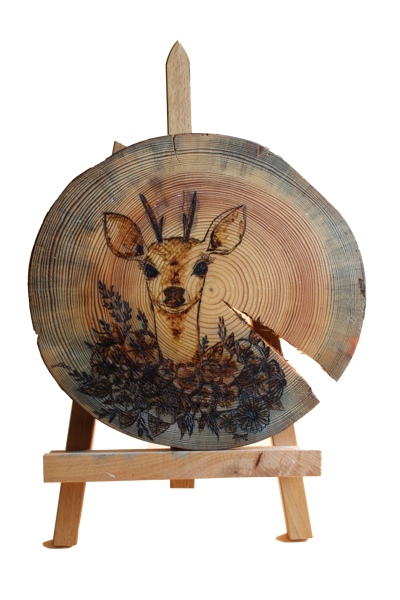 Wooden  decor  "Deer" 