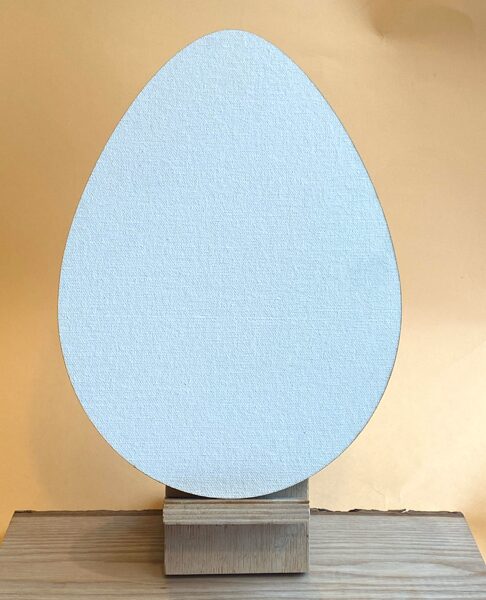 Egg shape canvas